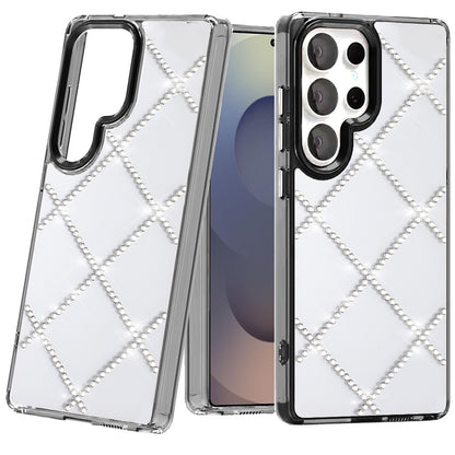 For Samsung Galaxy A17 5G Gem Glitter Diamond Bling Clear Hybrid TPU Cover, Colorful Shockproof Protective Back, Slim Fit for Women Girls Case Cover