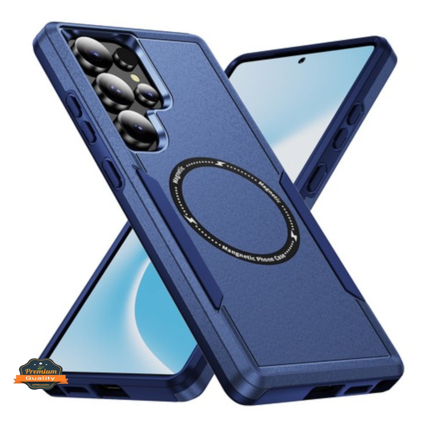 For Samsung Galaxy A17 5G Heavy Duty Rugged & Dual-Layer Protection and Magnetic Circle Compatible with Magsafe Shockproof Case Cover