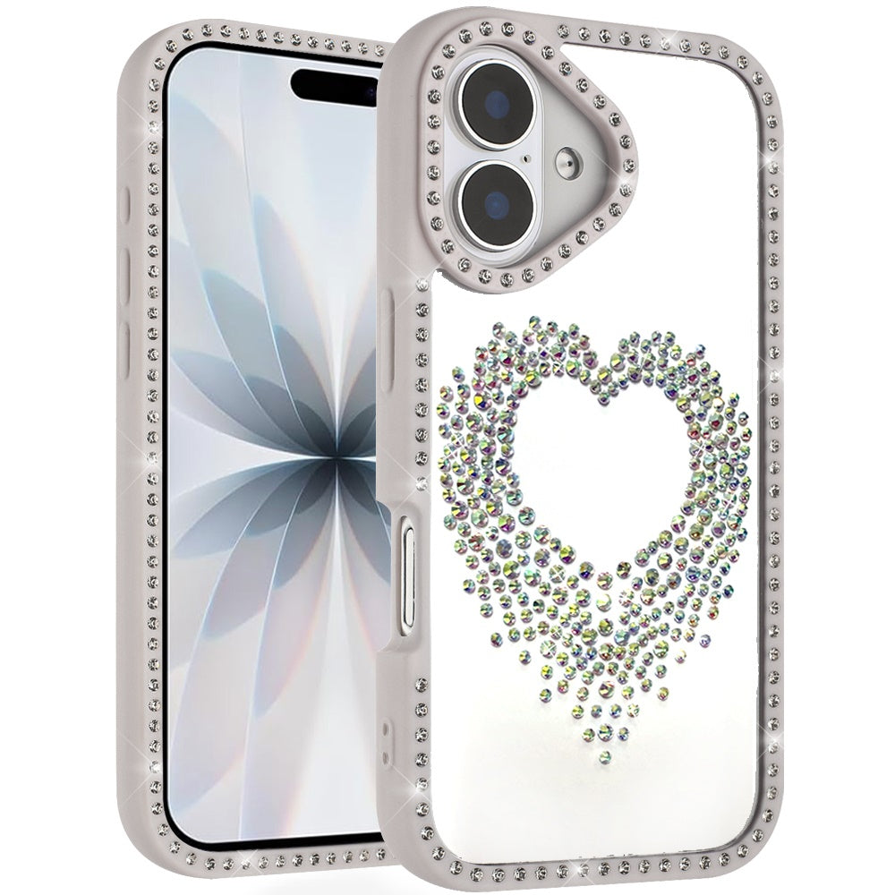For Samsung Galaxy S26 Ultra Angel Hearts Glitter Shimmer Diamond Edge Hybrid Drop Protection Shockproof Design Compatible Case Cover