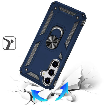 For Samsung Galaxy S25 Plus /S25+ /S24/Plus Hybrid Shockproof Durable 360 Degree Rotatable Ring Stand Holder Kickstand Fit Magnetic Car Mount Case Cover