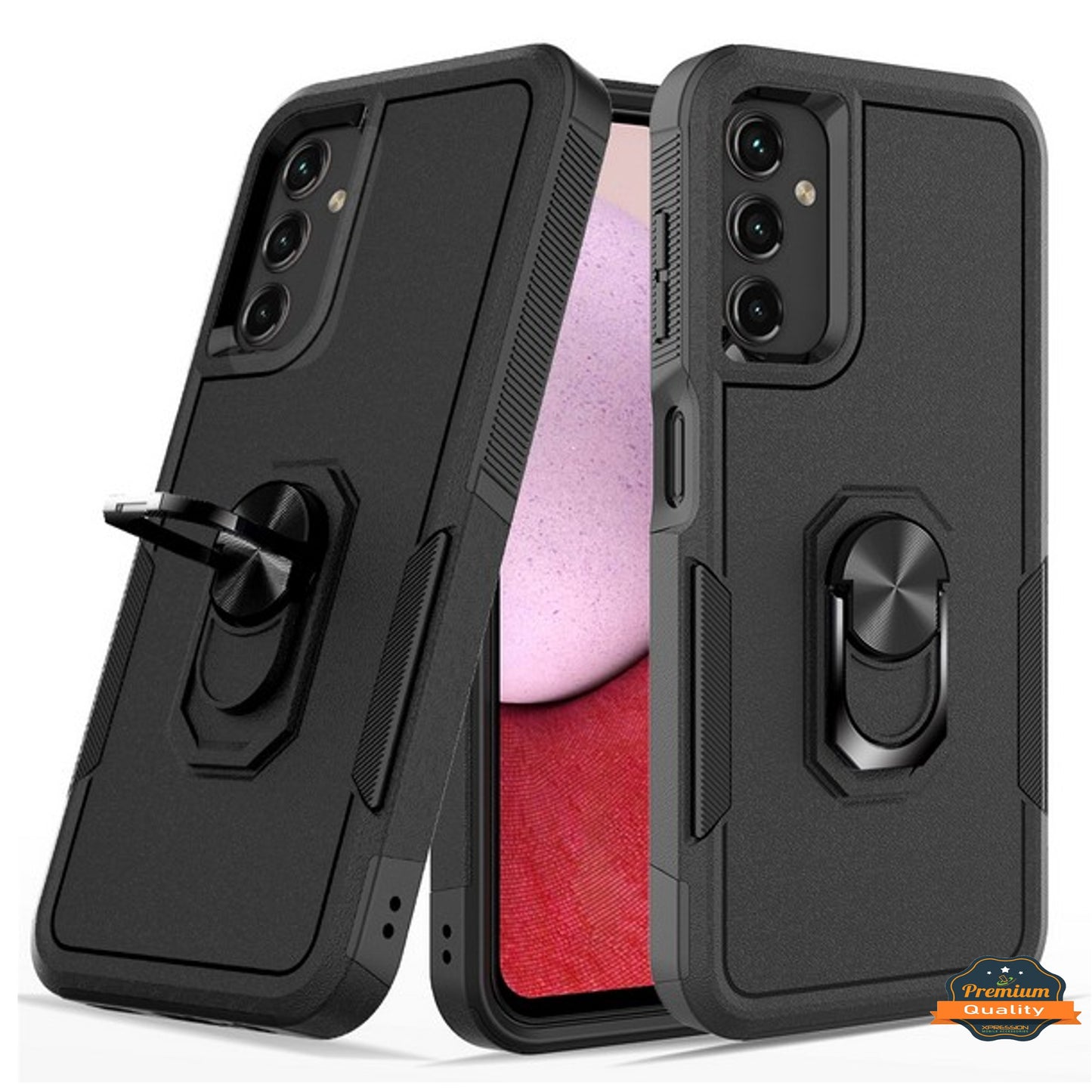 For Samsung Galaxy S25+ S25 Plus /S24+ Heavy Duty Rugged Hybrid, Dual-Layer Shockproof Protection with Magnetic Ring Stand Holder Case Cover