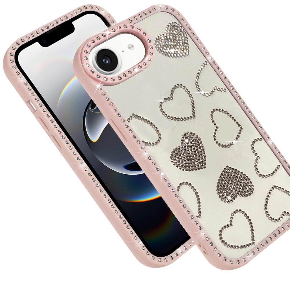 Spread Love Glitter Shimmer Bling Diamond Edge Hybrid Drop Protection Shockproof Design