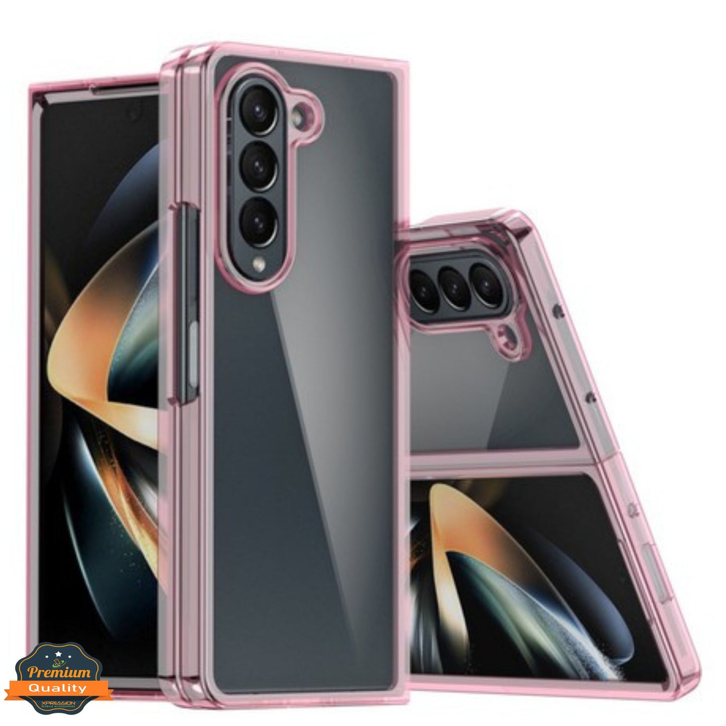 For Samsung Galaxy Z Fold 7 Slim Hybrid Clear Hard PC + Rubber TPU Acrylic Back Bumper Shockproof Thin Protective Case Cover