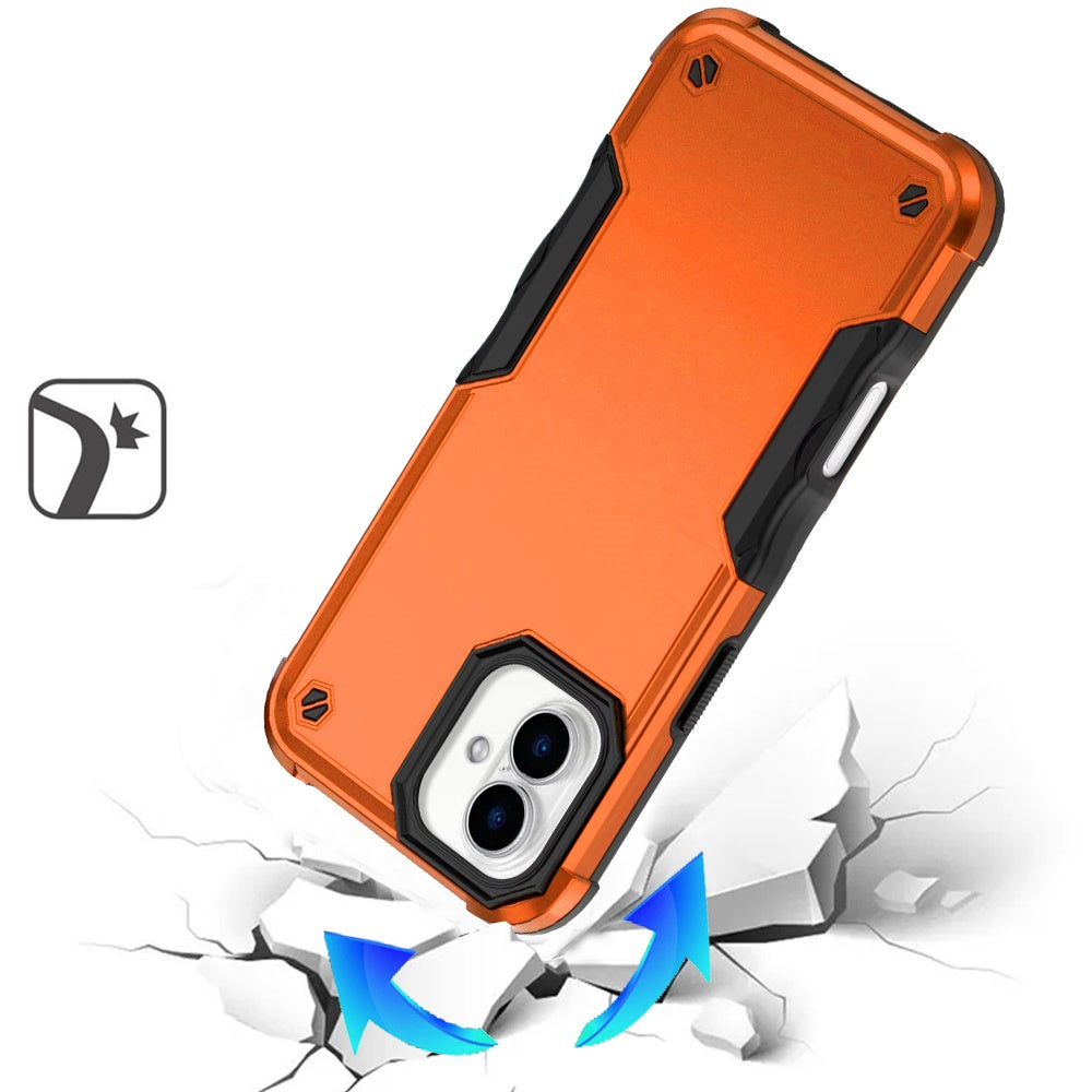 For Apple iPhone 17 (6.3") Slim Tough Shockproof Hybrid Heavy Duty 2in1 Dual Layer TPU Bumper Rugged Rubber Defend Armor Case Cover