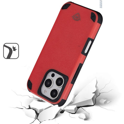 For Apple iPhone 15 Pro Max (6.7") Heavy Duty Dual-Layer Rugged Protection, Shockproof Protective Magnetic Compatible with MagSafe Case Cover