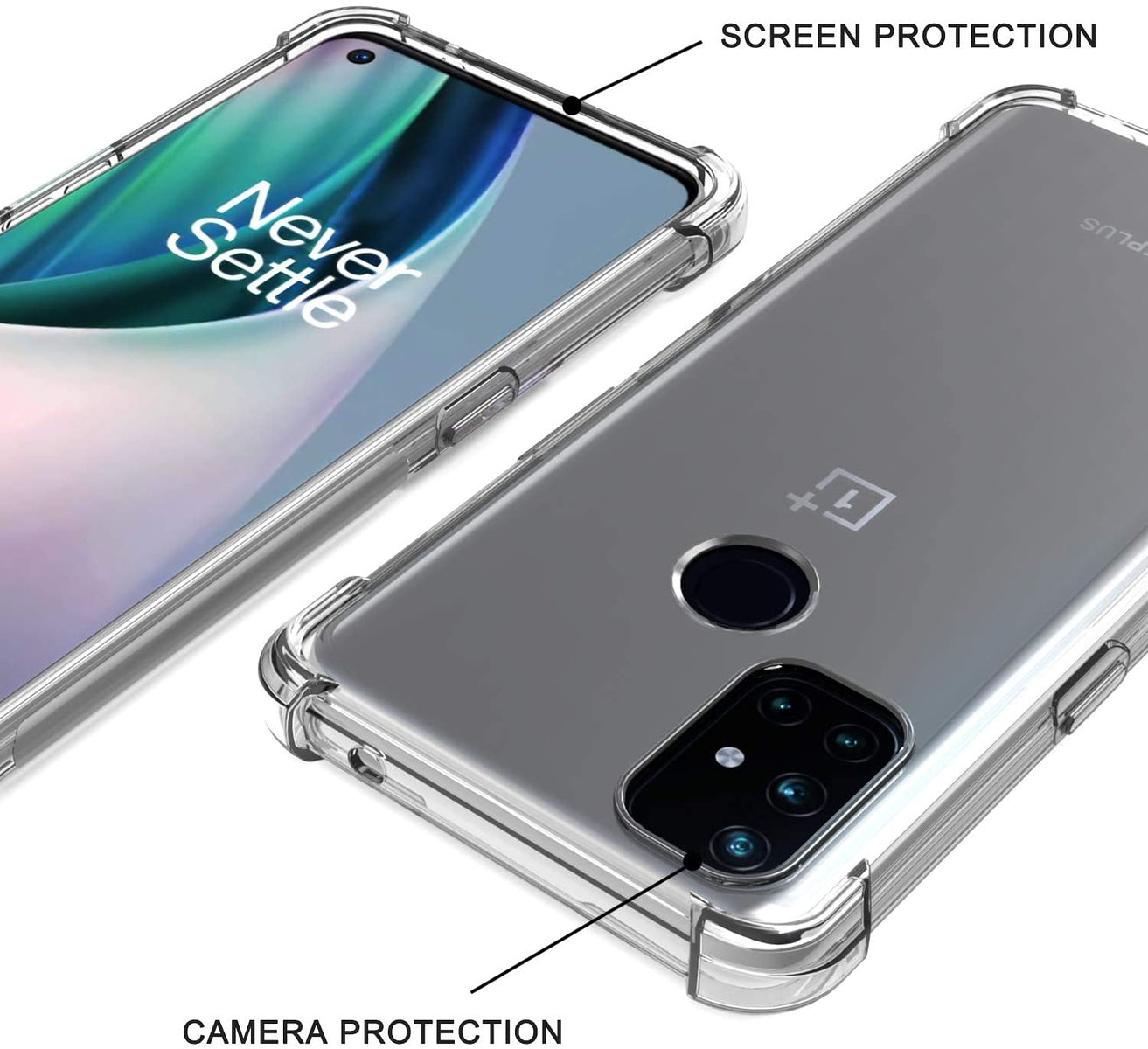 For Apple iPhone 16 Plus (6.7") HD Crystal Clear Hybrid TPU [Four-Corner Protective] Rubber Silicone Gel Transparent Case Cover Clear