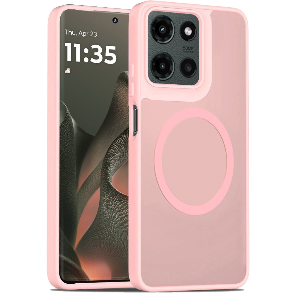 For Motorola Edge 2025 MagSafe Compatible Case Hybrid Soft TPU Bumper Hard Translucent Matte Back Slim Shockproof Case Cover