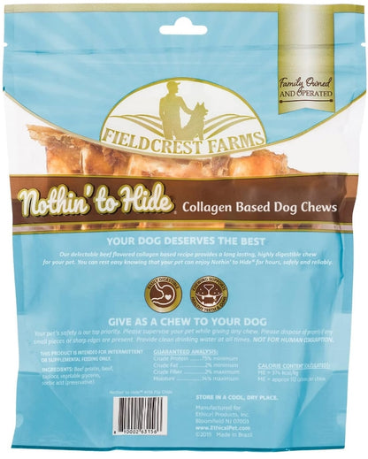 Fieldcrest Farms Nothin to Hide Beef Flip Chips Dog Chews [Dog Supplies] 8 count