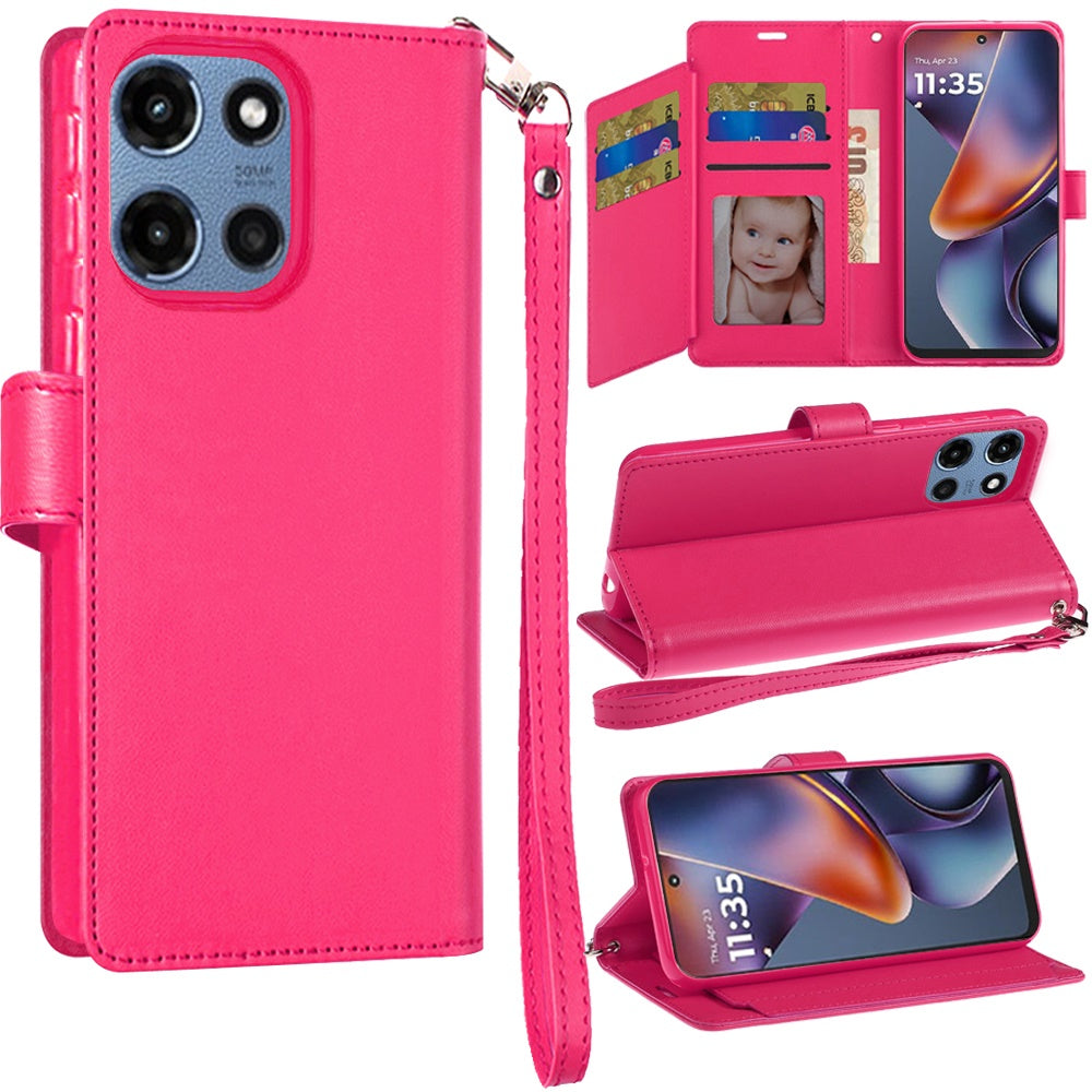 For Samsung Galaxy A37 Wallet Cases PU Leather with Credit Card /ID /Cash Holder Slot Dual Flip Book Pouch, Stand and Strap Case Cover