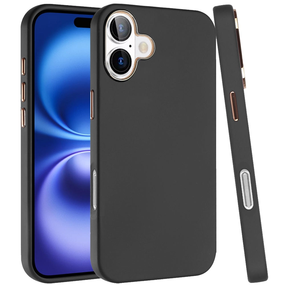 For Apple iPhone 17 Hybrid Armor Shockproof, Durable Bumper Rubber Gummy Gel Slick Hard PC Silicone TPU Case Cover