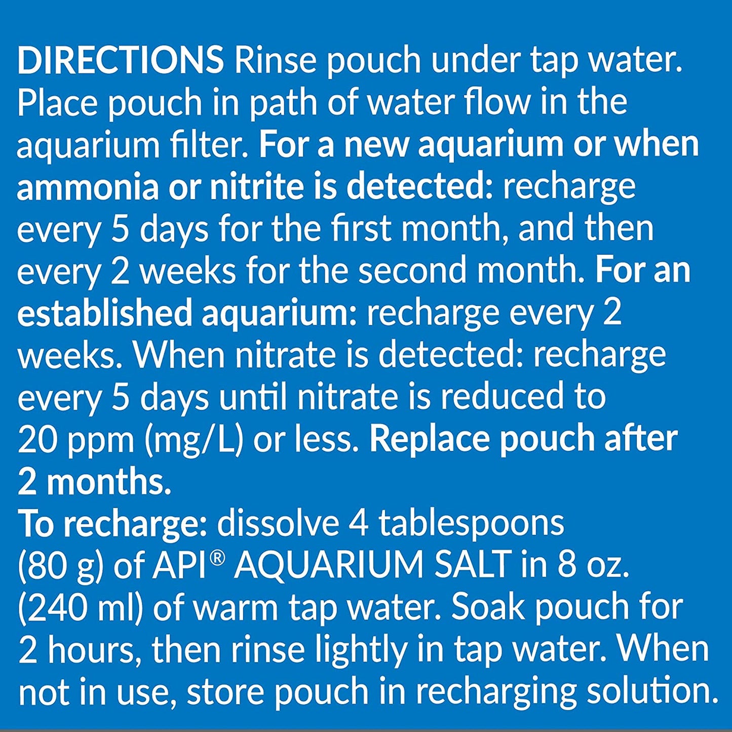 API Nitra-Zorb Removes Aquarium Toxins Size 6 [Aquarium Supplies] 1 count