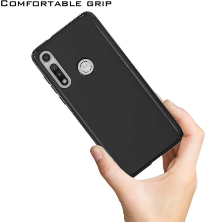 For Apple iPhone 16 (6.1") Slim Thin Silicone Soft Skin Flexible TPU Gel Rubber Candy Gummy Protective Hybrid Case Cover Black