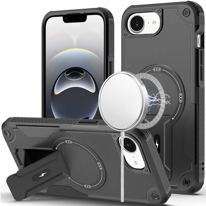 Magnetic Invisible Kickstand Holder with Magsafe, Slim Fit Shockproof Hybrid Military Grade Heavy Duty