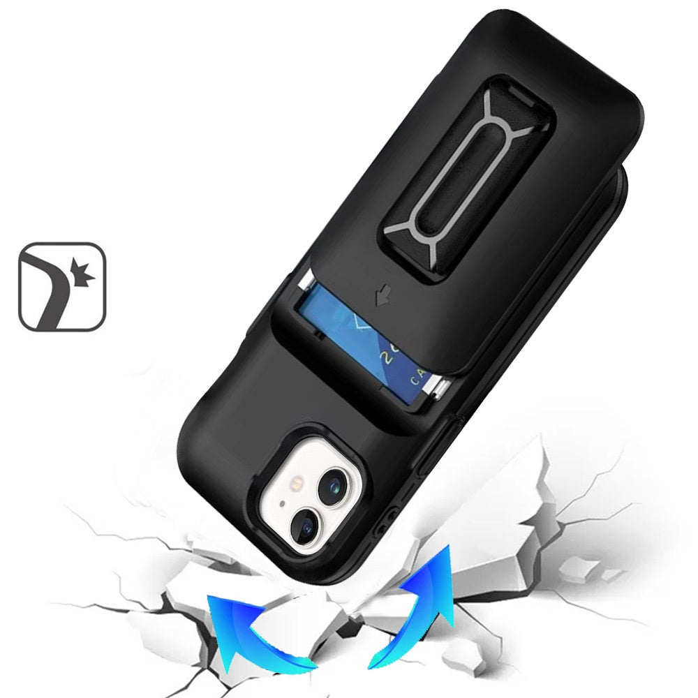 For Samsung Galaxy A36 Wallet Case with 2- Credit Card Holder, Wrist Strap & Kickstand Hybrid Shockproof TPU Case Cover