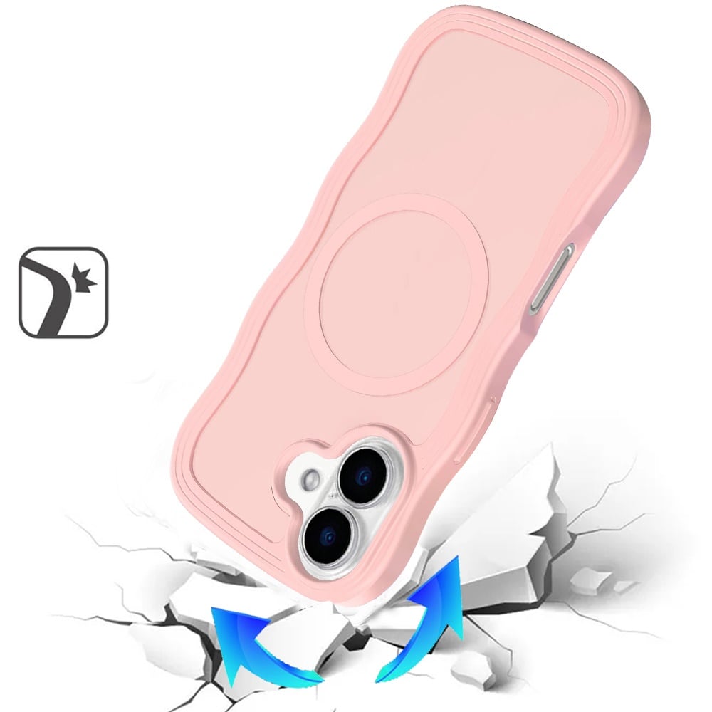 For Apple iPhone 17 (6.3") Grip Hand Magnetic Hybrid Case Shockproof Protection Matte Skin Rubber TPU + PC Case Cover
