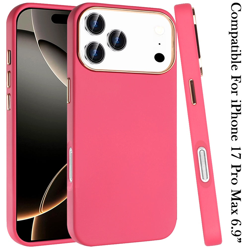For Apple iPhone 17 Pro Max Hybrid Armor Shockproof, Durable Bumper Rubber Gummy Gel Slick Hard PC Silicone TPU Case Cover