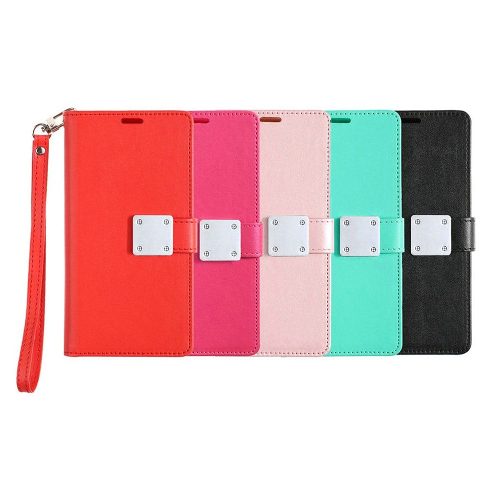 Phone Case for Apple iPhone 16 Pro Wallet Card Holder Leather Grip Shockproof Slim Protective RFID Style Hybrid Durable Everyday Carry Cover