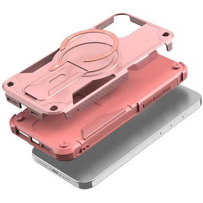 For Apple iPhone 17 (6.3") Magnetic Invisible Kickstand Holder with Magsafe, Slim Fit Shockproof Hybrid Military Grade Heavy Duty Case Cover