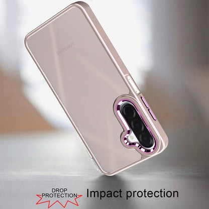 For Samsung Galaxy S25 Fan Edition /Galaxy S25 FE Slim Fit Thin Hybrid,Frosted Matte Polished Acrylic Hard PC with TPU Rubber Frame Case Cover