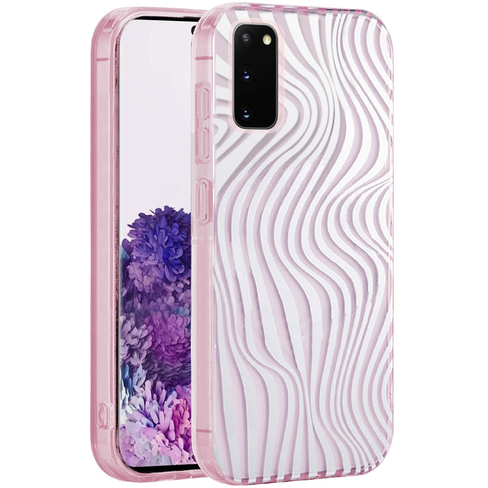 For Samsung Galaxy S20+ Plus Fashion Layer Design Slim IMD TPU Protective, Shockproof Hybrid Stylish Durable Hard PC Case Cover
