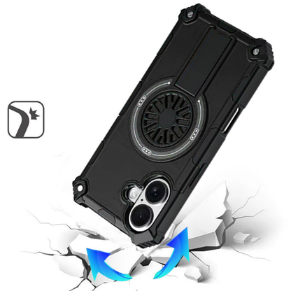 For Samsung Galaxy A17 5G Magnetic Circle Kickstand Hybrid Shockproof Protection with Secure Grip and MagSafe Compatible Design Case Cover