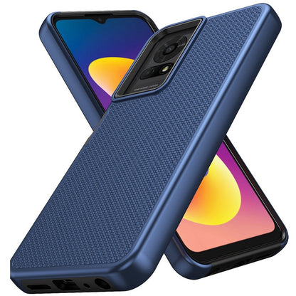 For Cricket Outlast 5G 2024 Dual Layer Heavy-Duty Hybrid Rugged Case Rugged Texturized TPU & PC Shockproof Silicone Military Grade Case Cover