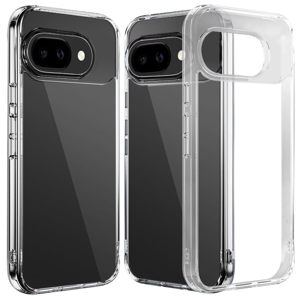 For Google Pixel 9A Shockproof Slim Crystal Clear Transparent Hybrid Cover with Enhanced Drop Protection Case Cover Clear