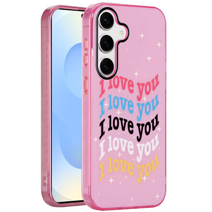 For Samsung Galaxy S25 /S24 Fashion Layer Design Slim IMD TPU Protective, Shockproof Hybrid Stylish Durable Hard PC Case Cover