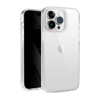For Apple iPhone 16 Pro (6.3") Classic Transparent Hybrid Acrylic Thick 2.0mm Rubber Gummy Hard Back PC TPU Frame Case Cover Clear