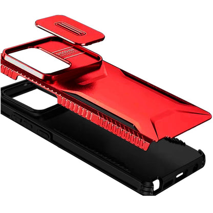 For Motorola Moto G 5G 2025 Slim Fit Shockproof Hybrid with Slide Camera Window Covering, Rugged Tpu Silicone Hard PC Bumper Case Cover