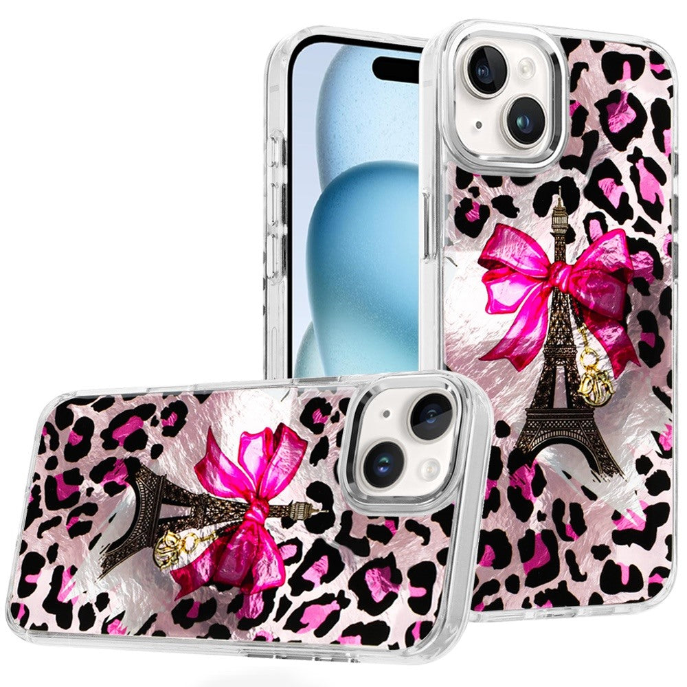 For Apple iPhone 17E /16E Fashion Beautiful Epoxy Design Hybrid Fashion Stylish TPU Protective, Shockproof Hybrid PC Case Cover