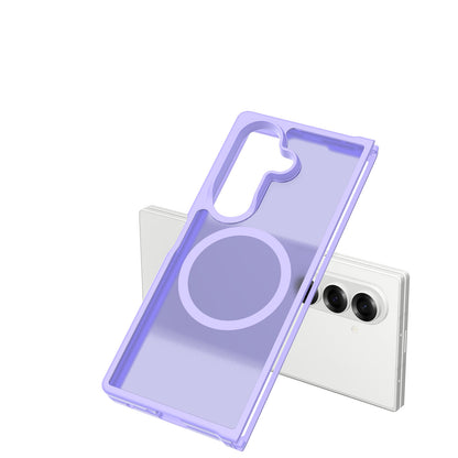 For Samsung Galaxy Z Fold 7 Magnetic Case Hybrid Soft TPU Rubber Bumper Hard Translucent Matte Back Slim Shockproof Case Cover