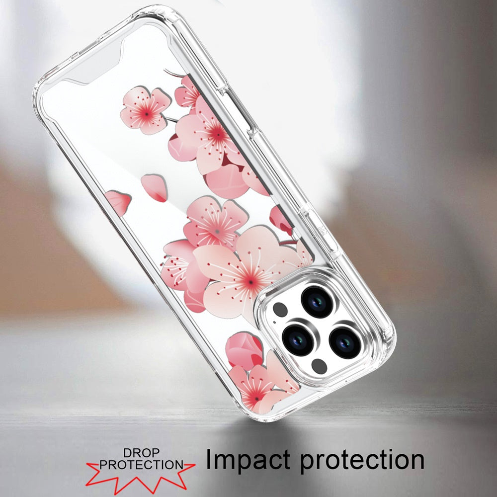 For iPhone 16 Pro Max (6.9") Beautiful TPU Design, Slim Shockproof Soft Cover for Women and Girls, Stylish Protective Case Cover