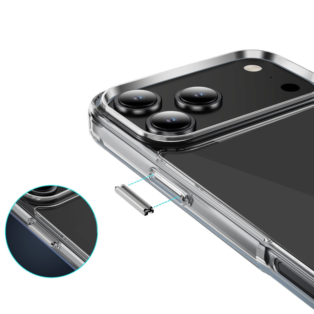 For Apple iPhone 17 AIR Shockproof Slim Crystal Clear Transparent Hybrid Cover with Enhanced Drop Protection Case Cover Transparent