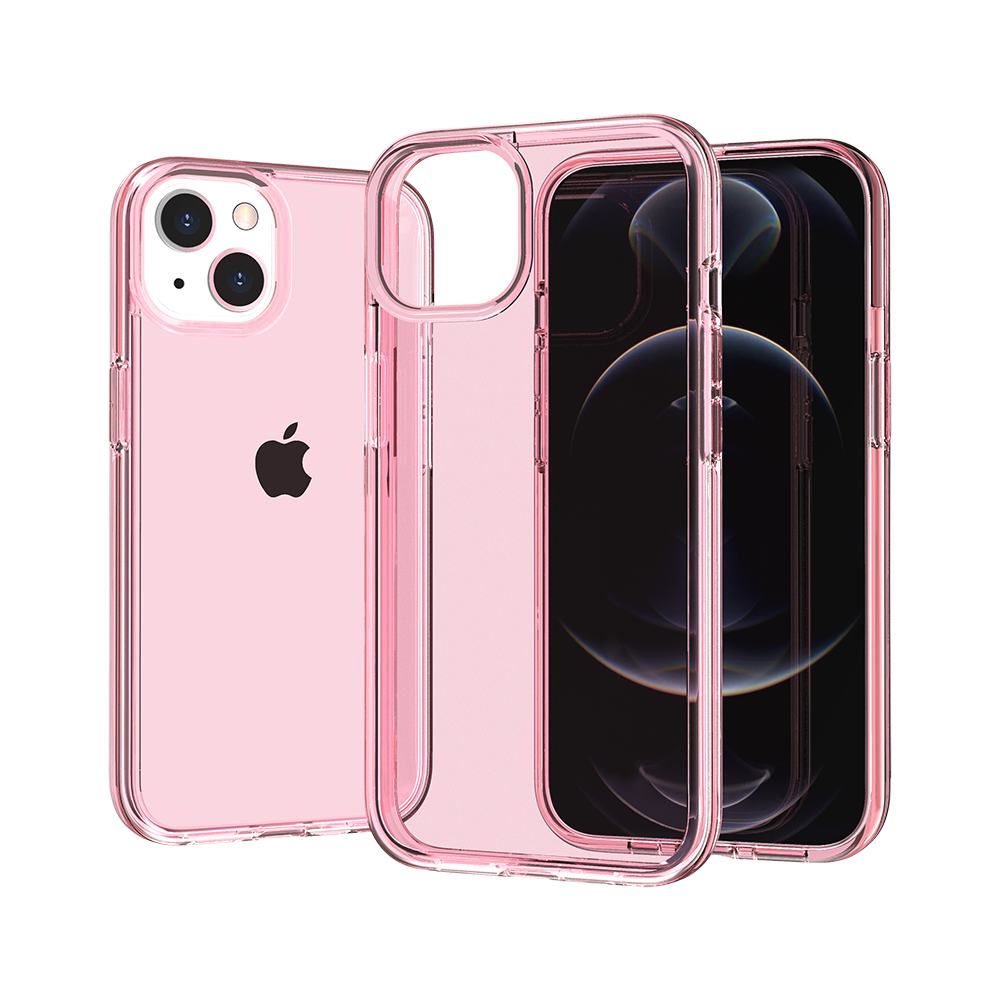 For Samsung Galaxy A16 5G Transparent Shock Absorption Thick TPU Rubber Ultra Thick Hybrid Silicone Protective Slim Back Case Cover Pink