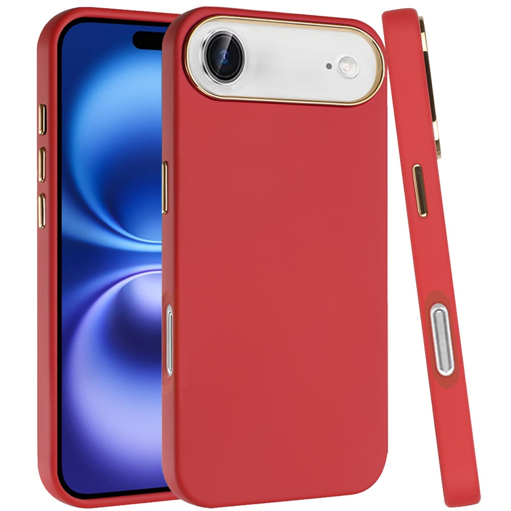 For Apple iPhone 17 AIR Hybrid Armor Shockproof, Durable Bumper Rubber Gummy Gel Slick Hard PC Silicone TPU Case Cover