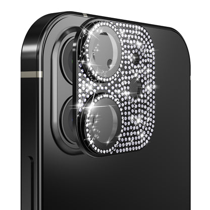 For Apple iPhone 16 Plus (6.7") Camera Lens Full Tempered Glass With Diamond Bling Glitter Rhinestone Lens Protective Case Cover
