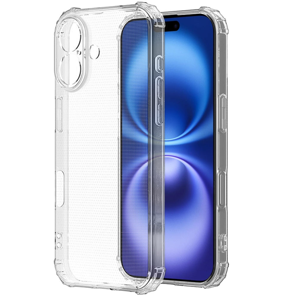 For Apple iPhone 17 Hybrid Transparent Thick TPU Rubber Silicone 4 Corners Gel Shockproof Protective Slim Back Case Cover Clear