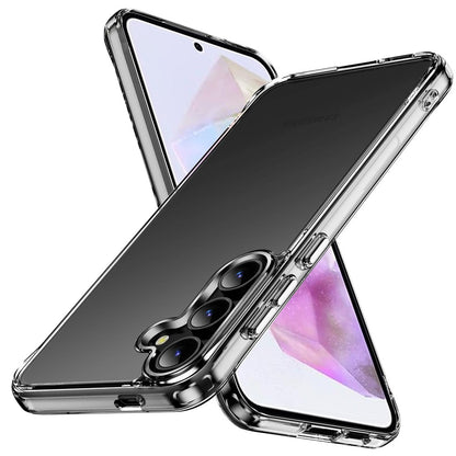 For Samsung Galaxy S21 FE /Fan Edition Shockproof Slim Crystal Clear Transparent Hybrid Cover with Enhanced Drop Protection Case Cover Transparent