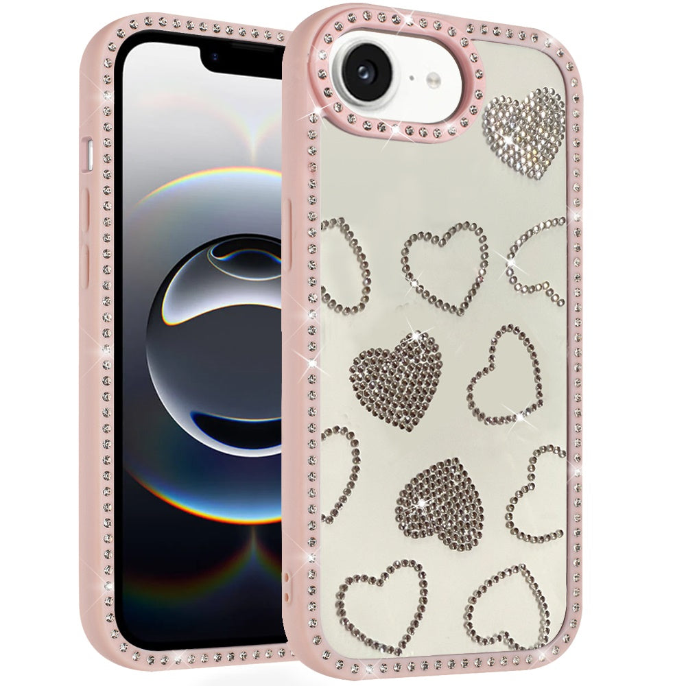 Spread Love Glitter Shimmer Bling Diamond Edge Hybrid Drop Protection Shockproof Design