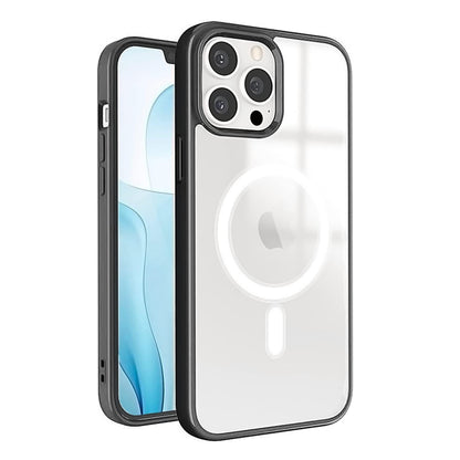 For Apple iPhone 15 Pro (6.1") Hybrid Clear Transparent Colors Edge Bumper with Magsafe Compatible, Slim Hard PC  Phone Case Cover