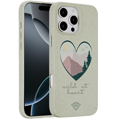 For Apple iPhone 16 Pro Max (6.9") Eco Friendly Bio-Degradable Design Hybrid Cases Slim Fit Soft TPU Drop Protection Rubber printed Case Cover