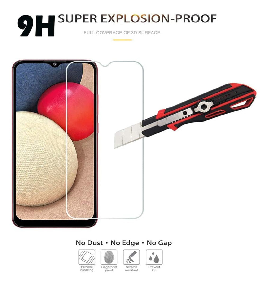 For Apple iPhone 16 (6.1") Tempered Glass Screen Protector HD Transparent [Bubble Free, Case Friendly] 9H Glass Screen Guard Case Cover