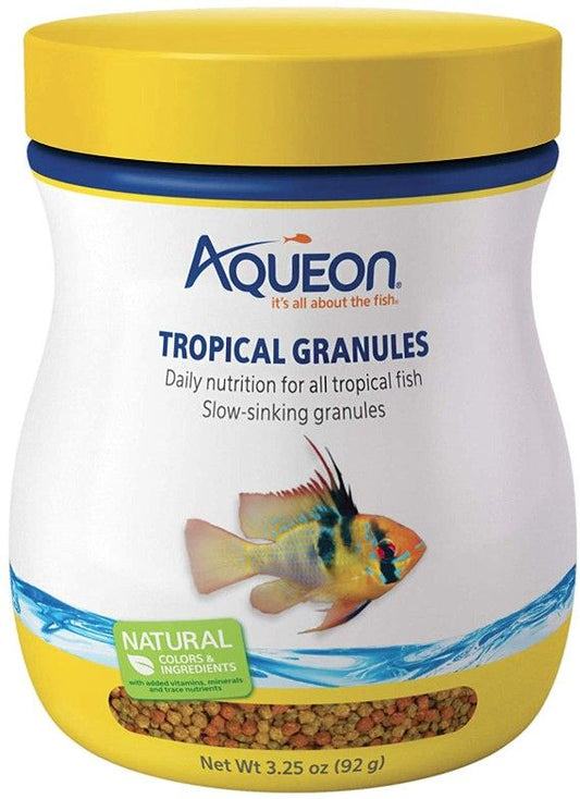 Aqueon Tropical Granules Fish Food [Foods Flake (Tropical) for Aquarium] 3.25 oz