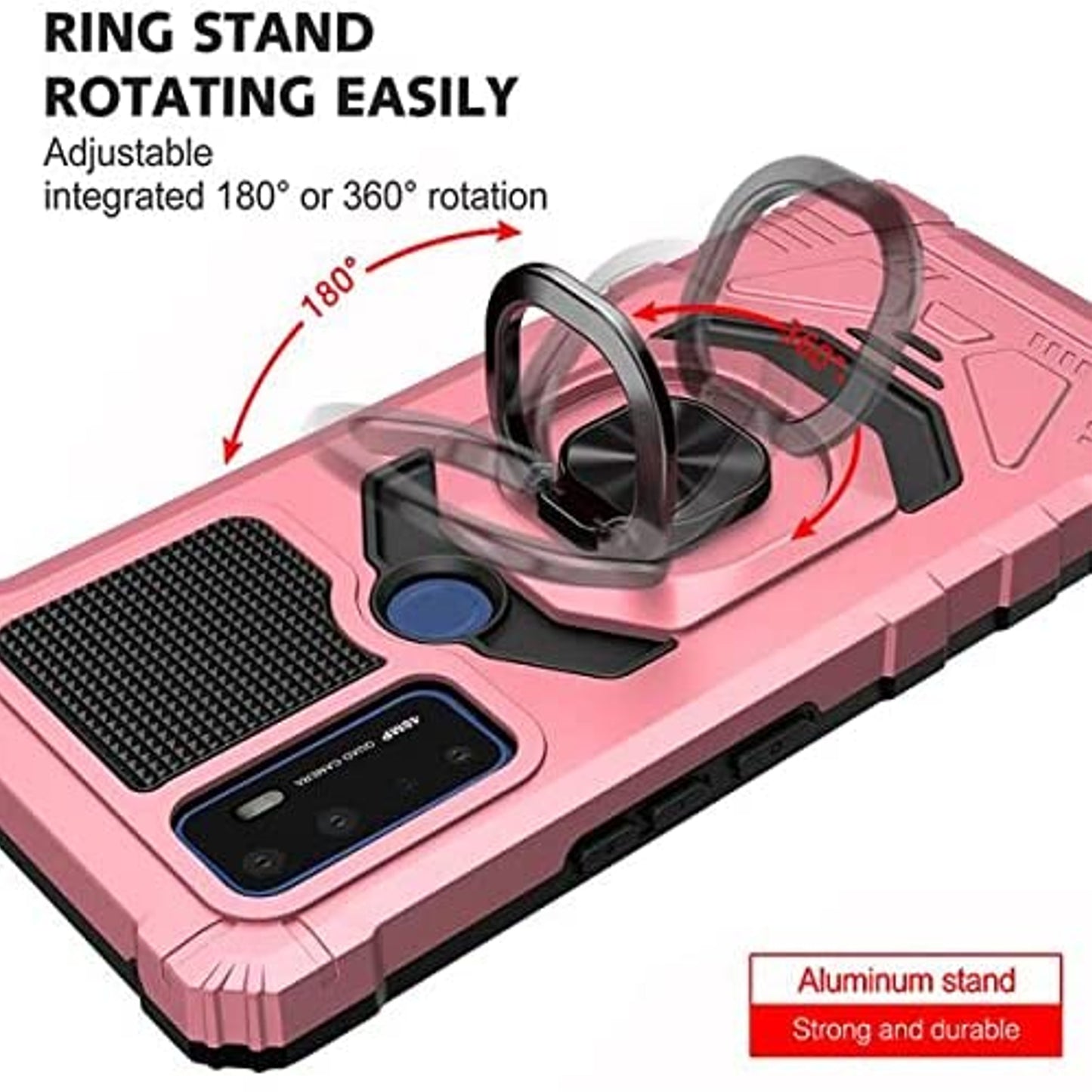 For Motorola Moto G Power 5G 2026 Hybrid Magnetic Car Mount Ring Kickstand Stand Holder Full-Body Armor Protective [Military Grade] Case Cover Purple
