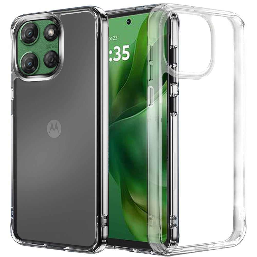 For Motorola Moto G Power 5G 2027 Shockproof Slim Crystal Clear Transparent Hybrid Cover with Enhanced Drop Protection Case Cover Transparent