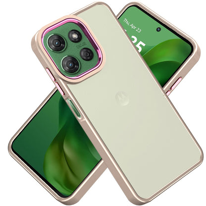 For Motorola Moto G Power 5G 2027 Slim Fit Thin Hybrid,Frosted Matte Polished Acrylic Hard PC with TPU Rubber Frame Case Cover