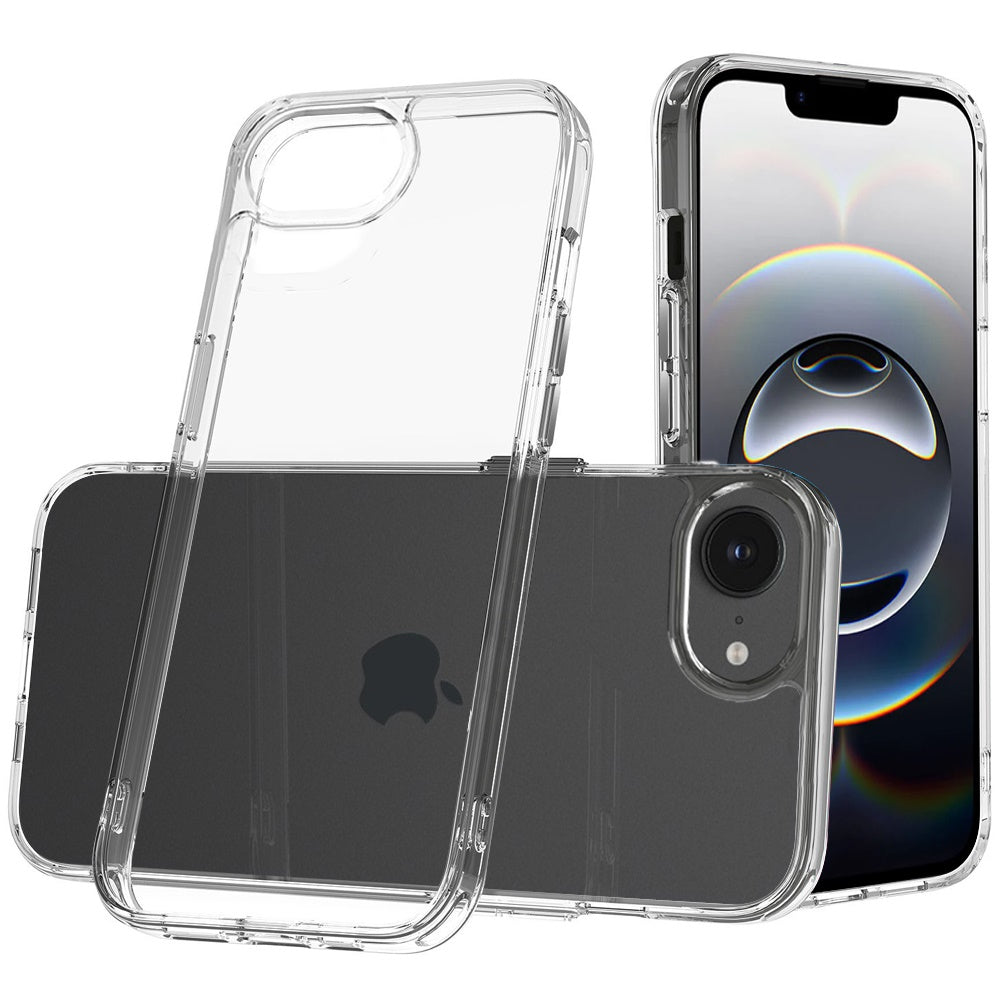 For Apple iPhone 17E /16E Shockproof Slim Crystal Clear Transparent Hybrid Cover with Enhanced Drop Protection Case Cover Clear