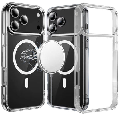 For Apple iPhone 17 Pro (6.3") Clear Magnetic Case with Built-in Magnets Compatible with MagSafe Slim Soft TPU Bumper Case Cover Clear