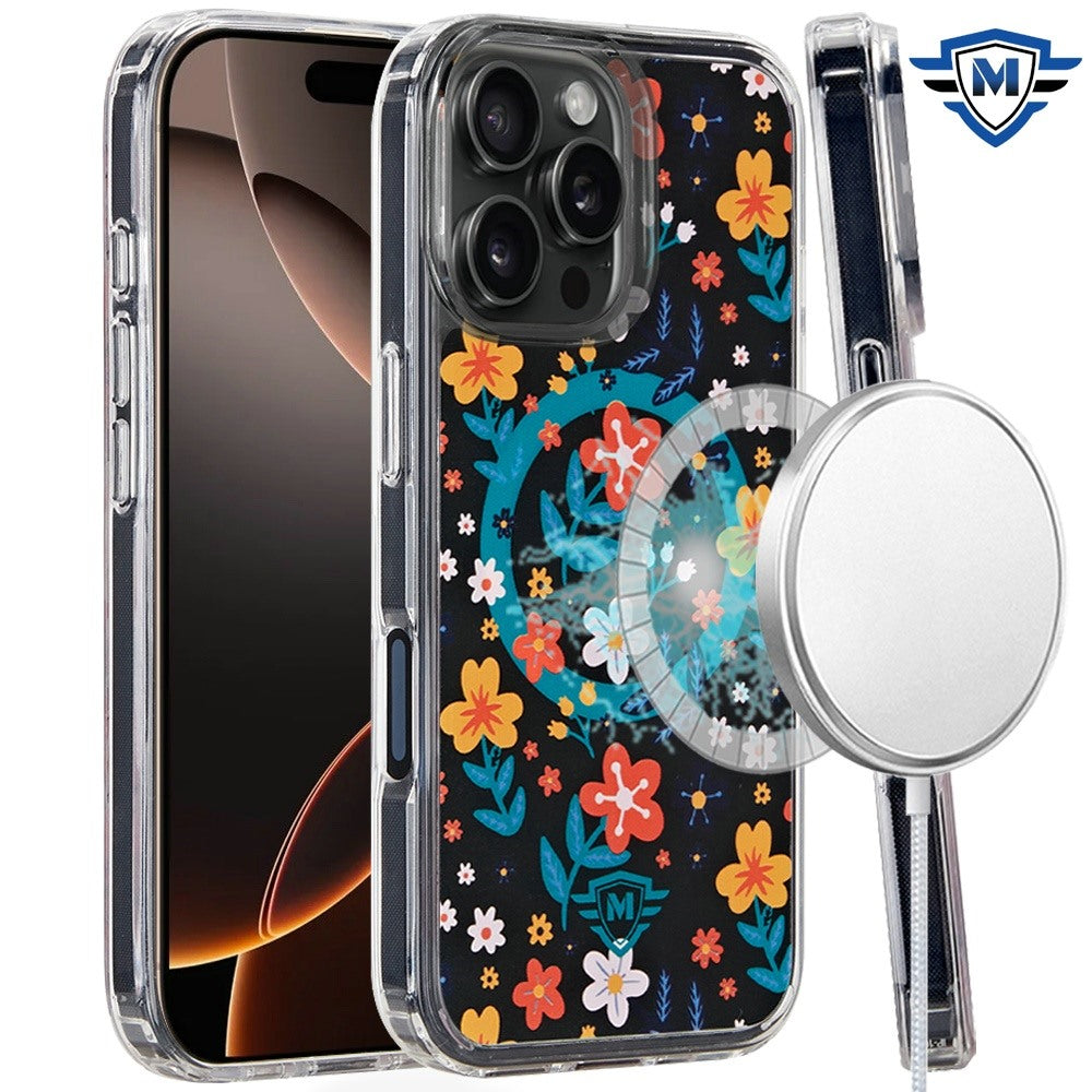 For Apple iPhone 16 Pro Max (6.9") Premium Cute Pattern Design Magnetic Durable Shockproof SlimTPU Hard Back [Compatible with Magsafe] Case Cover